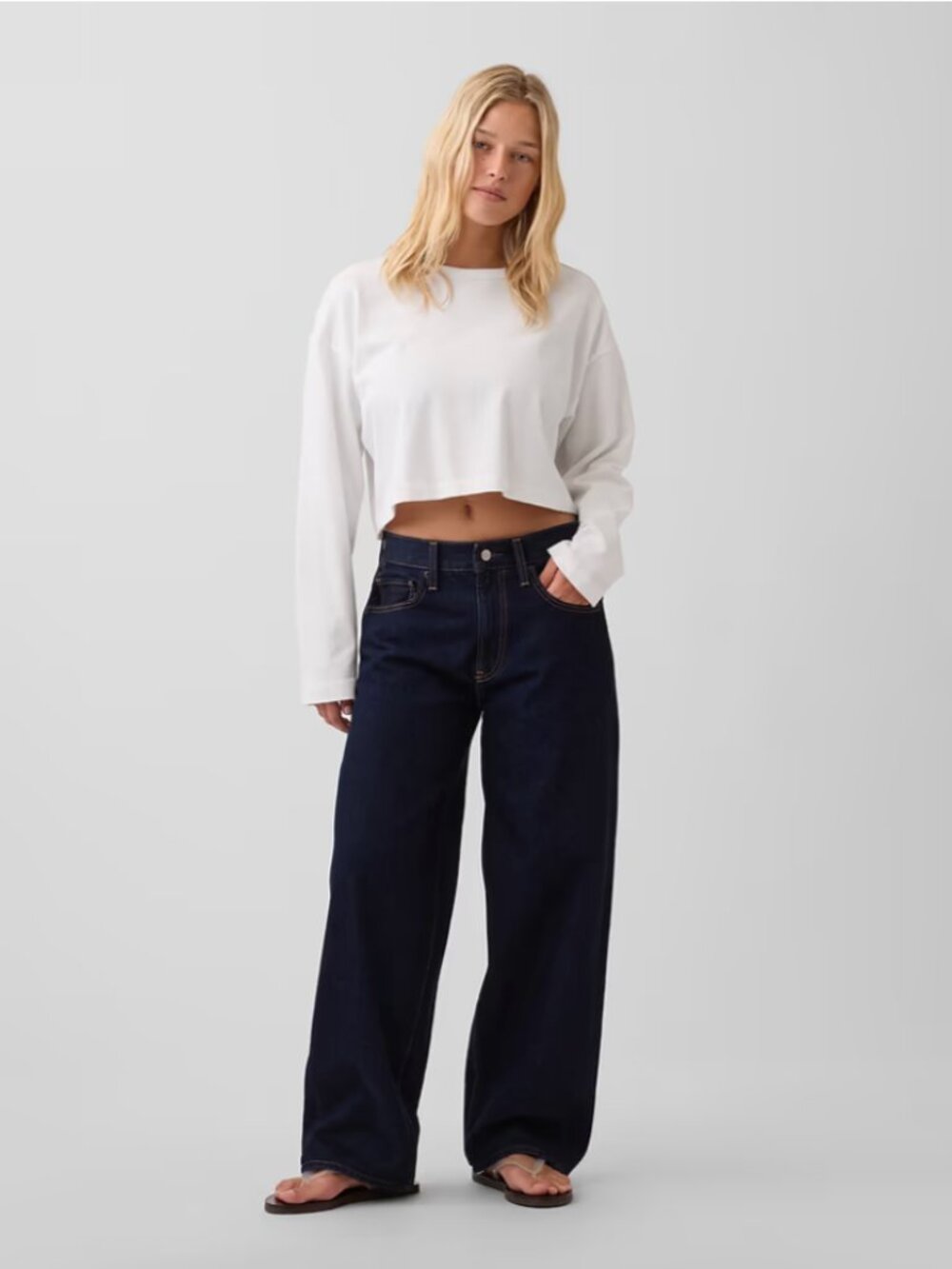 GAP The Hailey Extra Baggy Jean (Midnight Indigo, size 27)